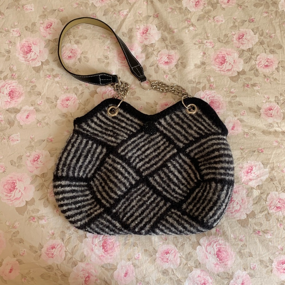 Felted Wool Carryall Shoulder Bag